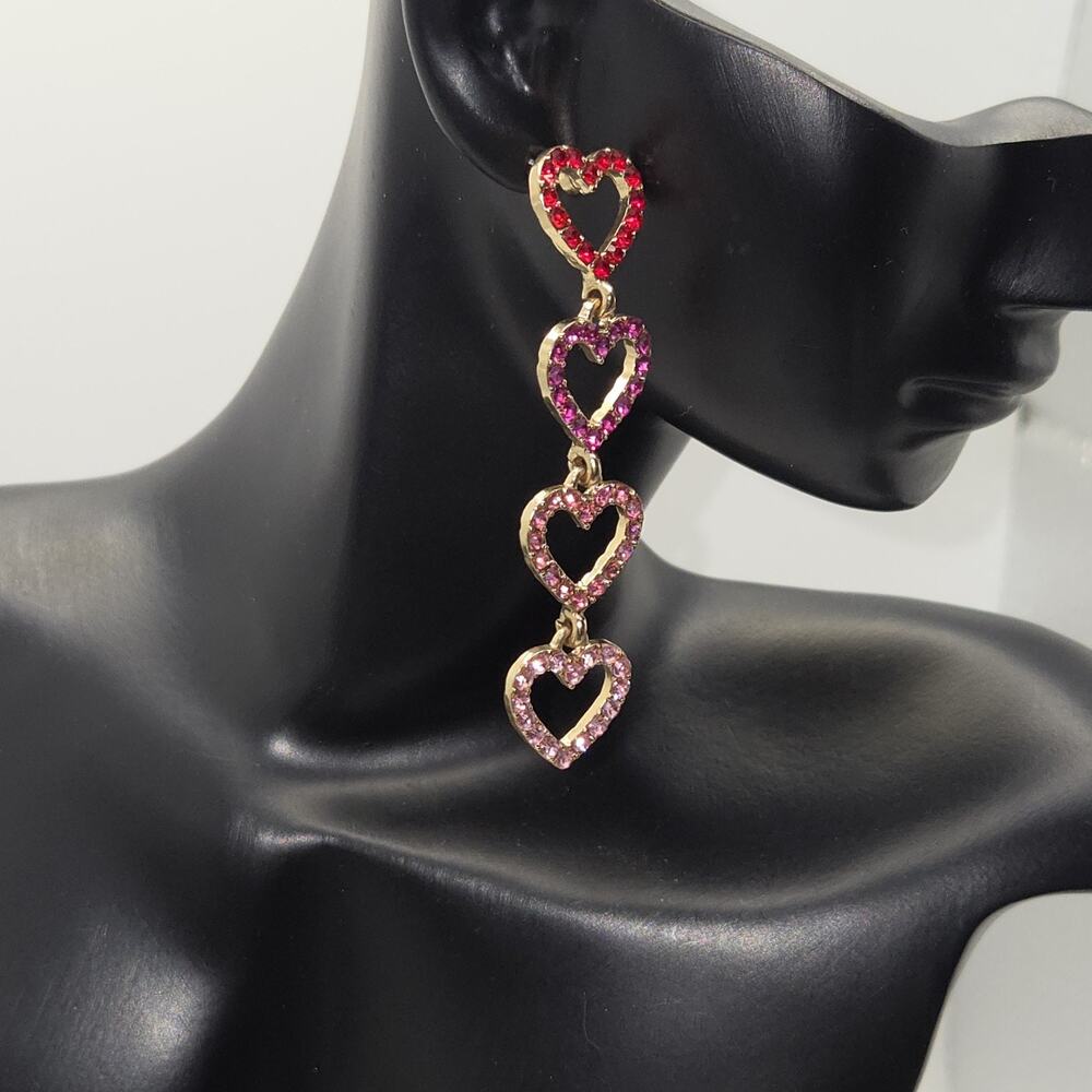 Elizabeth Cole Color of My Love Mila Swarovski Crystal & Austrian Crystal Hearts